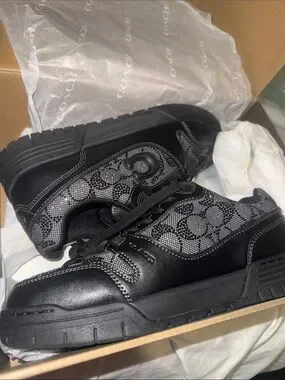 Coach | Shoes | Nwt Coach Black Crystal Signature Soho Sneakers | Poshmark